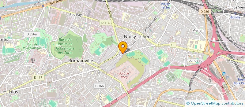 localisation de l'entreprise A L'EST à NOISY-LE-SEC