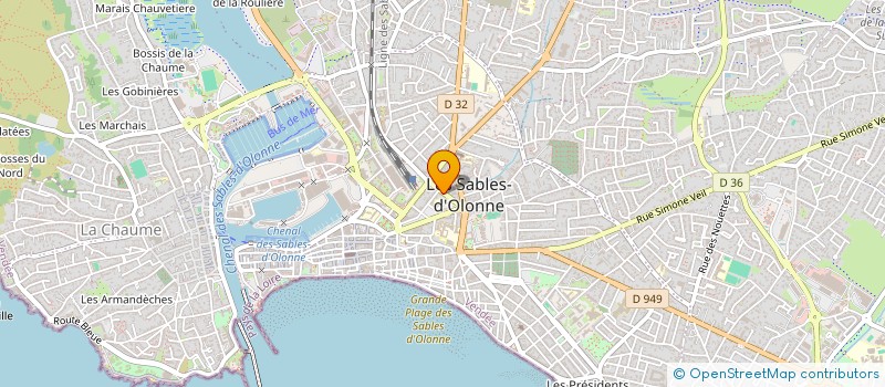 localisation de l'entreprise A L'EST DE CAPESTERRE à LES SABLES D'OLONNE