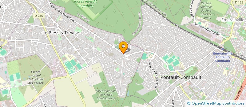 localisation de l'entreprise A L'EST DE PARIS  LE PLESSIS-TREVISE