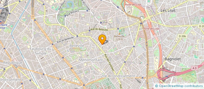localisation de l'entreprise A L'EST DES DAIMS à PARIS