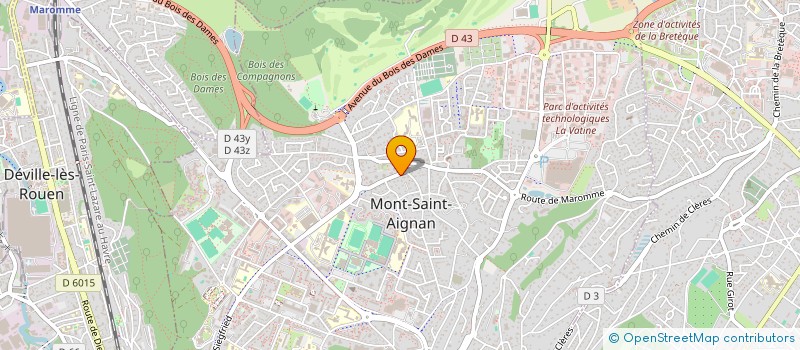 localisation de l'entreprise A L'EST, DU NOUVEAU à MONT-SAINT-AIGNAN