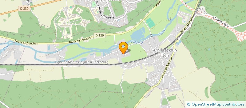 localisation de l'entreprise A L'EURE DU PAYSAGE  ARNIERES-SUR-ITON