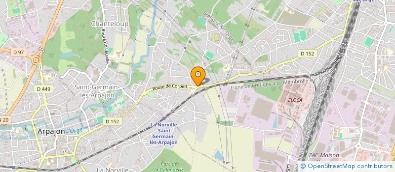 localisation de l'entreprise A L'EVEIL DE LA VIE à SAINT-GERMAIN-LES-ARPAJON