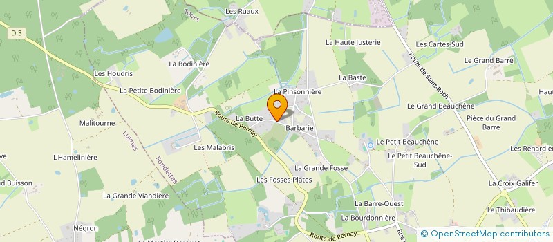 localisation de l'entreprise A.L.F. à FONDETTES