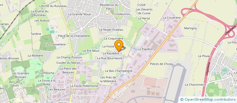 localisation de l'entreprise A.L.F.  NOTRE-DAME-D'OE