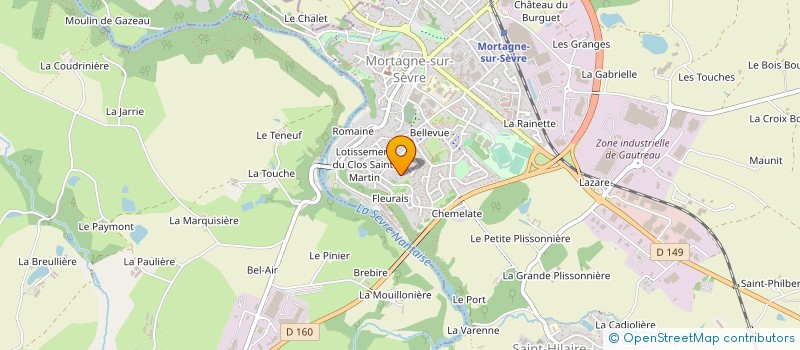 localisation de l'entreprise A.L.F FINANCES à MORTAGNE-SUR-SEVRE