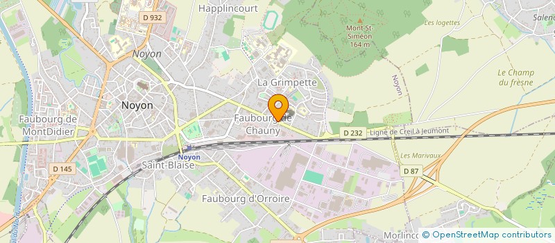 localisation de l'entreprise A.L.F.I. à NOYON