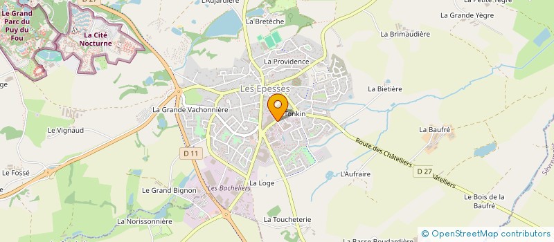 localisation de l'entreprise A.L.F. INVESTISSEMENTS  LES EPESSES