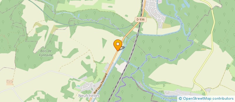 localisation de l'entreprise A.L.F.M - ATELIER LEGRAIN FERRONNERIE METALLERIE  NEUFCHELLES