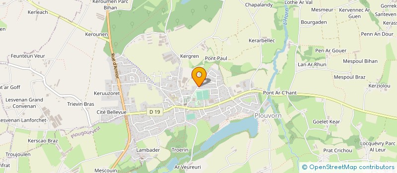 localisation de l'entreprise A.L.G. à PLOUENAN