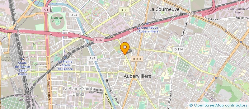 localisation de l'entreprise A.L.G à AUBERVILLIERS