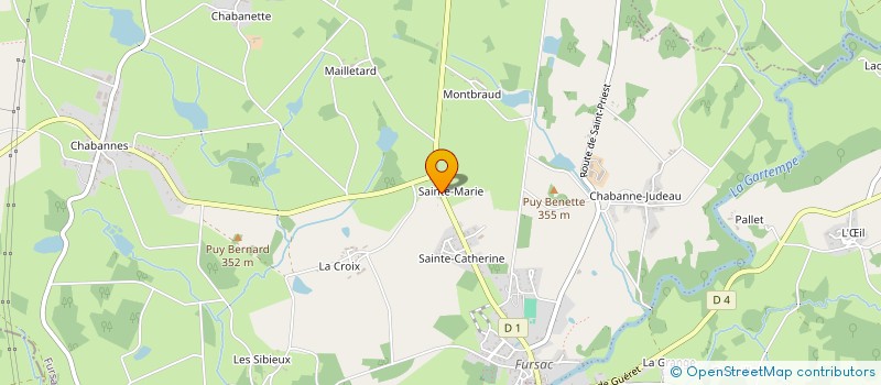 localisation de l'entreprise A.L.G.M. SAS à FURSAC