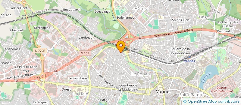 localisation de l'entreprise A.L.G.-N.M. à VANNES