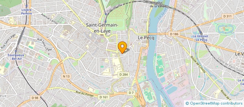 localisation de l'entreprise A.L.H.  LE PECQ