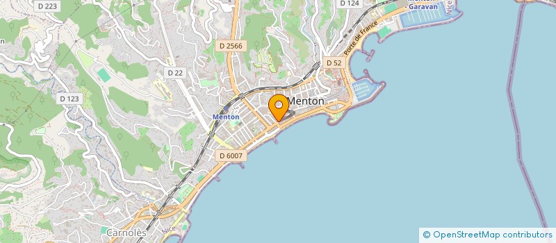 localisation de l'entreprise A.L.H. COFFEE  MENTON