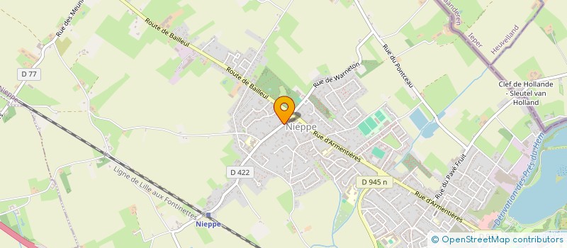 localisation de l'entreprise A L'HEURE ANGLAISE  NIEPPE