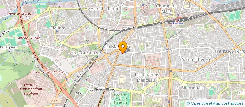 localisation de l'entreprise A L'HEURE BLEUE  RENNES