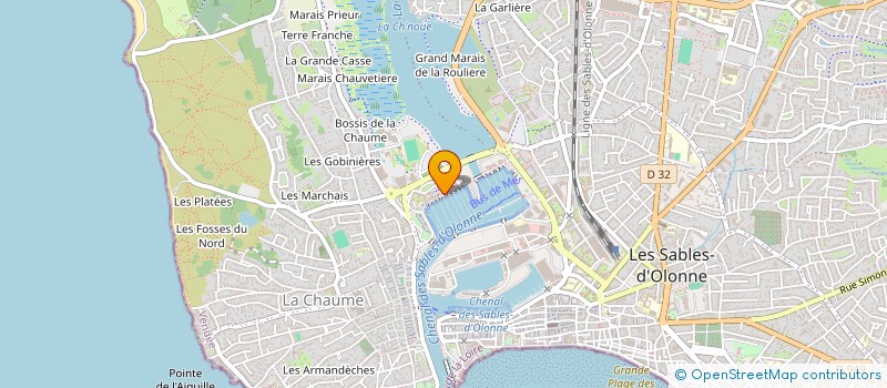 localisation de l'entreprise A L'HIBISCUS à LES SABLES D'OLONNE