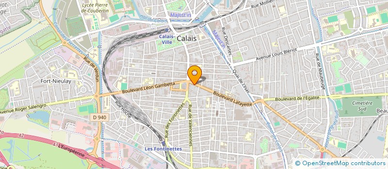 localisation de l'entreprise A L'HUITRIERE CALAISIENNE à CALAIS