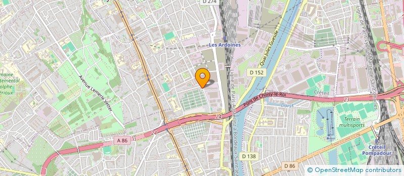 localisation de l'entreprise A.L.I. à VITRY-SUR-SEINE