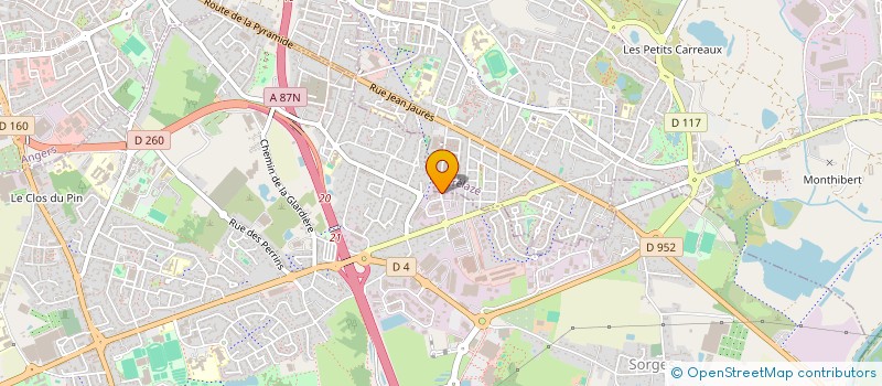 localisation de l'entreprise A L IMMOBILIER  LES PONTS-DE-CE