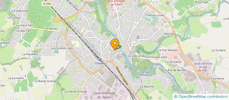 localisation de l'entreprise A L'INSTITUT DE LA VILLA ROMAINE à CLISSON