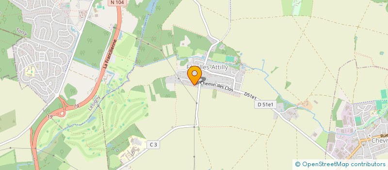 localisation de l'entreprise A.L INVEST  FEROLLES-ATTILLY