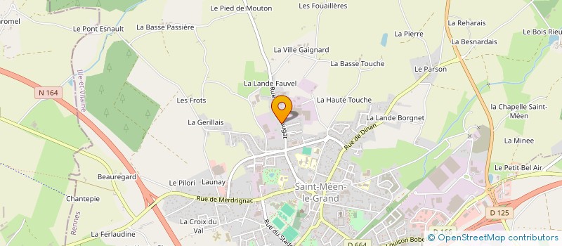 localisation de l'entreprise A L J DEVELOPPEMENT  SAINT-MEEN-LE-GRAND