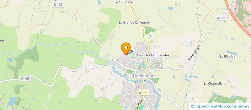 localisation de l'entreprise A.L.L.M.  LONGUENEE-EN-ANJOU