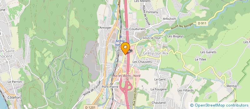 localisation de l'entreprise A.L.L.Y GROUP  GRESY-SUR-AIX