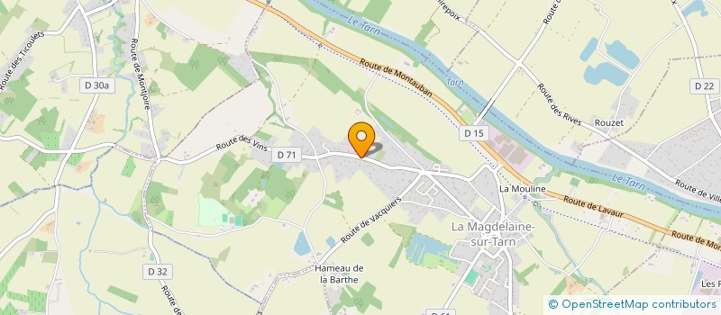 localisation de l'entreprise A.L.M  LA MAGDELAINE-SUR-TARN