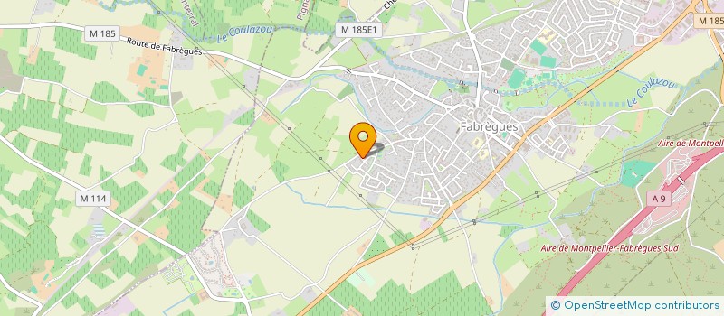 localisation de l'entreprise A.L.M  FABREGUES