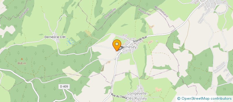 localisation de l'entreprise A.L.M  CHAMESEY