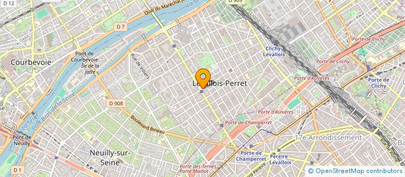 localisation de l'entreprise A.L.M.A GROUP à LEVALLOIS-PERRET