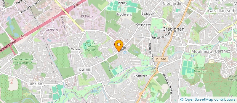 localisation de l'entreprise A.L.M.A.R CONSTRUCTION  GRADIGNAN