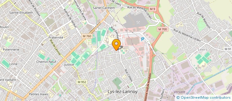 localisation de l'entreprise A.L.M.DE SOUSA  LYS-LEZ-LANNOY