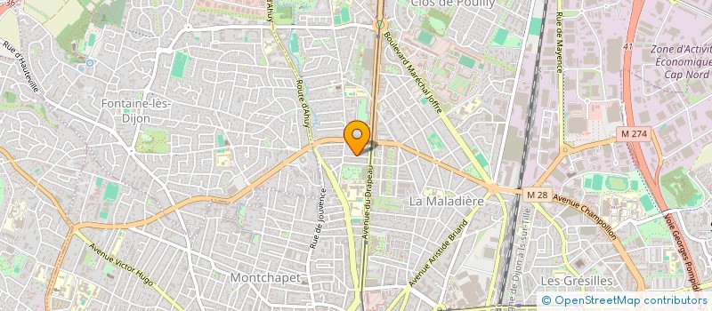 localisation de l'entreprise A.L.M. FINANCES à DIJON
