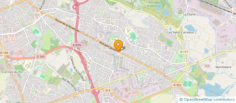 localisation de l'entreprise A L M G  TRELAZE