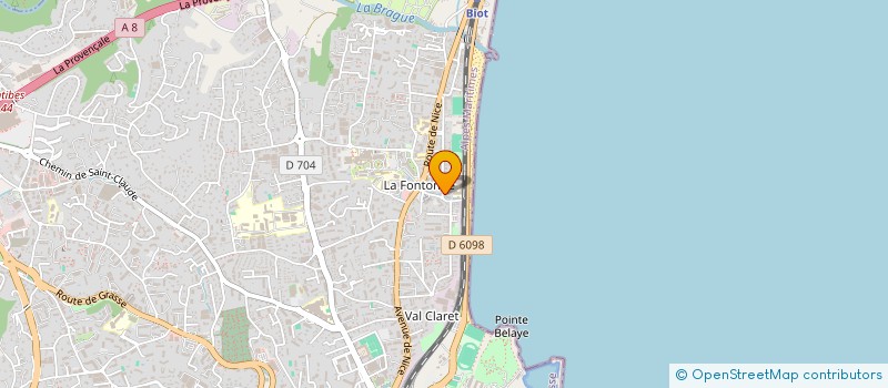 localisation de l'entreprise A.L.N. à ANTIBES