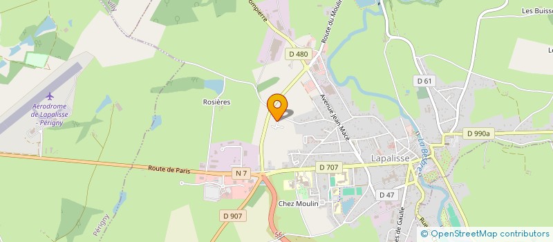 localisation de l'entreprise A L'O PISCINE à LAPALISSE