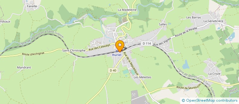 localisation de l'entreprise A L OEUVRE DE L ART à HURIEL
