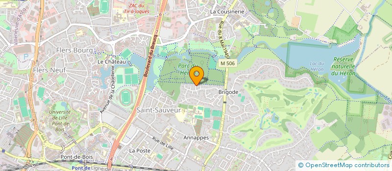 localisation de l'entreprise A L'OMBRE DE LA CITADELLE à VILLENEUVE-D'ASCQ