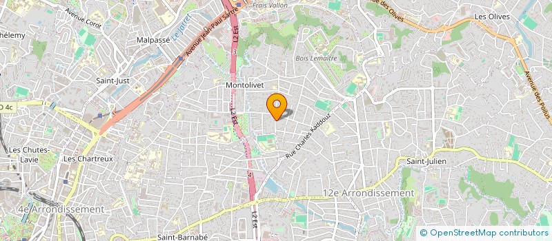 localisation de l'entreprise A L'OMBRE DES CYPRES  MARSEILLE