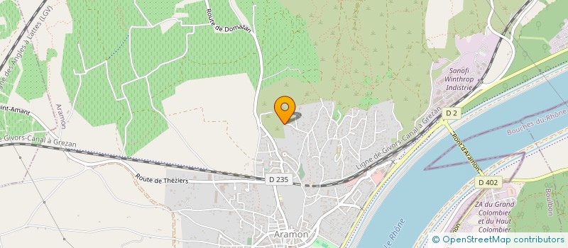 localisation de l'entreprise A L'OMBRE DES HISTOIRES  ARAMON