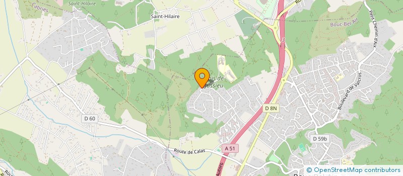 localisation de l'entreprise A L'OMBRE DES PINS à BOUC-BEL-AIR