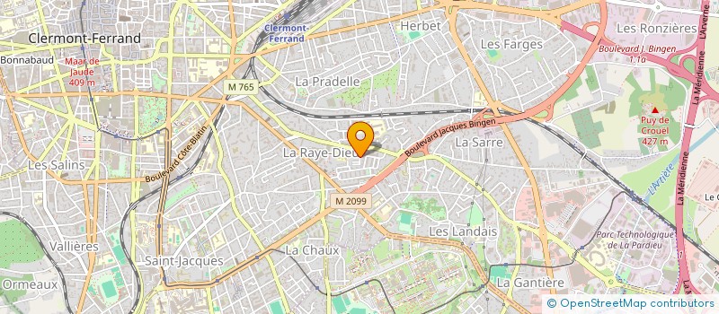 localisation de l'entreprise A L'OMBRE DES REVES  CLERMONT-FERRAND