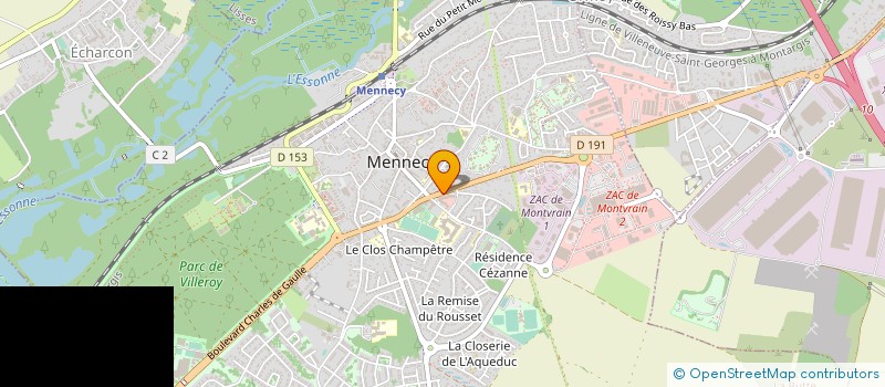 localisation de l'entreprise A L'OMBRE DU SOLEIL à MENNECY
