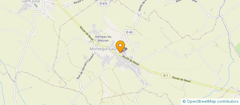 localisation de l'entreprise A L OR ET DU BOIS  MONTEGUT-LAURAGAIS