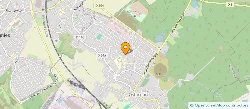 localisation de l'entreprise A L'OREE DE LA FORET  OSTRICOURT