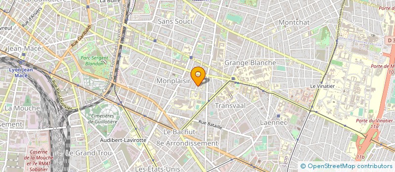 localisation de l'entreprise A L'OREE DES BERCOF  LYON